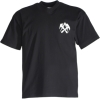T-Shirts V-AUSSCHNITT schwarz mit Zunftemblem Gr.